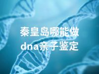 秦皇岛哪能做dna亲子鉴定