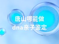 唐山哪能做dna亲子鉴定