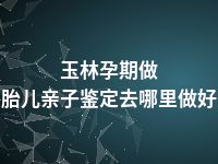 玉林孕期做胎儿亲子鉴定去哪里做好