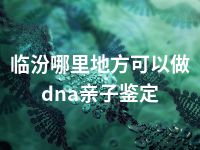 临汾哪里地方可以做dna亲子鉴定