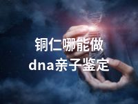 铜仁哪能做dna亲子鉴定