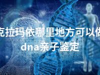 克拉玛依哪里地方可以做dna亲子鉴定