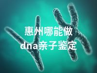 肇庆哪能做dna亲子鉴定