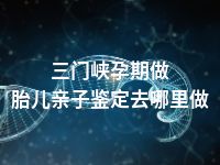 三门峡孕期做胎儿亲子鉴定去哪里做