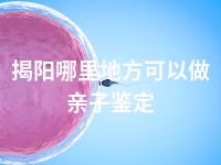 揭阳哪里地方可以做亲子鉴定