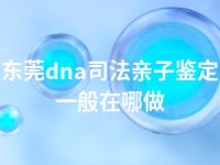 东莞dna司法亲子鉴定一般在哪做