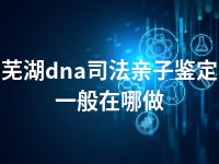 芜湖dna司法亲子鉴定一般在哪做