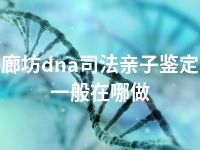 廊坊dna司法亲子鉴定一般在哪做