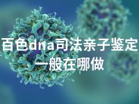 百色dna司法亲子鉴定一般在哪做