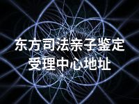 东方司法亲子鉴定受理中心地址