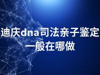 迪庆dna司法亲子鉴定一般在哪做