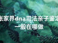 张家界dna司法亲子鉴定一般在哪做