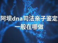 阿坝dna司法亲子鉴定一般在哪做