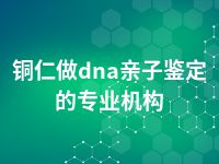 铜仁做dna亲子鉴定的专业机构