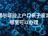 博尔塔拉上户口亲子鉴定哪里可以办理