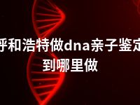 呼和浩特做dna亲子鉴定到哪里做