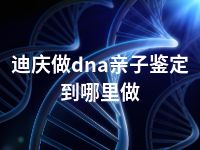 迪庆做dna亲子鉴定到哪里做