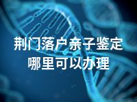 荆门落户亲子鉴定哪里可以办理