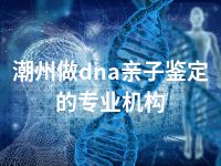 潮州做dna亲子鉴定的专业机构