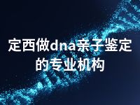 定西做dna亲子鉴定的专业机构