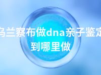 乌兰察布做dna亲子鉴定到哪里做