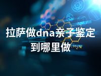 拉萨做dna亲子鉴定到哪里做