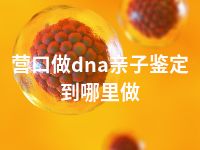 营口做dna亲子鉴定到哪里做