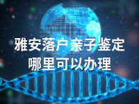 雅安落户亲子鉴定哪里可以办理