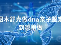 图木舒克做dna亲子鉴定到哪里做