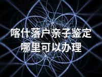 喀什落户亲子鉴定哪里可以办理