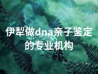 伊犁做dna亲子鉴定的专业机构