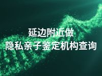 延边附近做隐私亲子鉴定机构查询