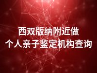 西双版纳附近做个人亲子鉴定机构查询