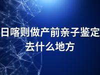 日喀则做产前亲子鉴定去什么地方