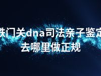 铁门关dna司法亲子鉴定去哪里做正规