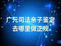 广元司法亲子鉴定去哪里做正规