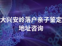 大兴安岭落户亲子鉴定地址咨询