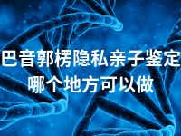 巴音郭楞隐私亲子鉴定哪个地方可以做