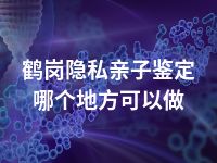 鹤岗隐私亲子鉴定哪个地方可以做