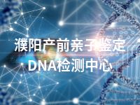 濮阳产前亲子鉴定DNA检测中心