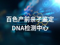 百色产前亲子鉴定DNA检测中心