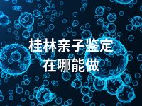 桂林亲子鉴定在哪能做