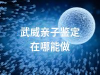 武威亲子鉴定在哪能做