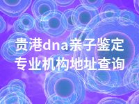 贵港dna亲子鉴定专业机构地址查询