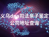 义乌dna司法亲子鉴定公司地址查询