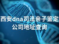 西安dna司法亲子鉴定公司地址查询