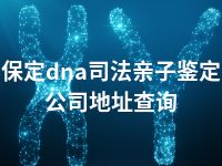 保定dna司法亲子鉴定公司地址查询