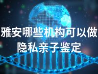 雅安哪些机构可以做隐私亲子鉴定