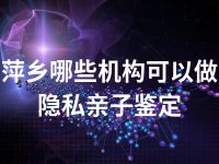 萍乡哪些机构可以做隐私亲子鉴定