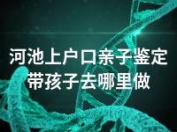 河池上户口亲子鉴定带孩子去哪里做